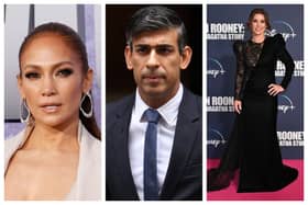 J-Lo and Coleen Rooney have had good weeks, but things are going from bad to worse for Rishi Sunak. Photographs by Getty