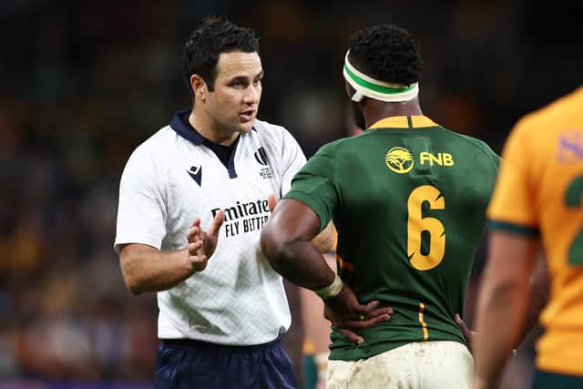 New Zealand’s Ben O’Keeffe will be the man with the whistle in Paris on Saturday evening