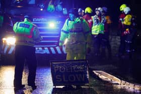 Police have recovered the body of a man who was reported to be trapped in his vehicle in floodwater in Aberdeenshire during Storm Babet's torrential downpour. (Credit: Getty Images)