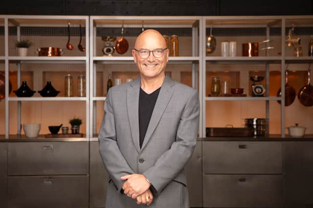Gregg Wallace on set at 3 Mills Studios for MasterChef: The Professionals