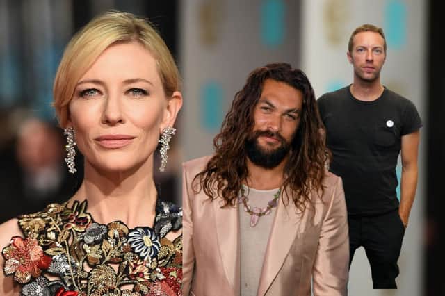 Cate Blanchett, Jason Momoa, and Chris Martin are all residents of the Mawgan Porth area (Getty)
