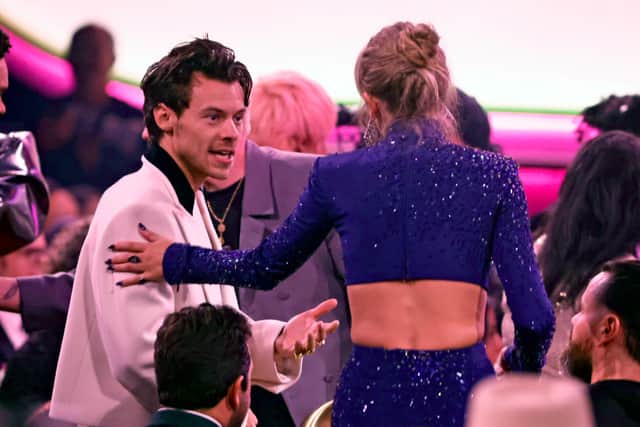 Harry Styles and Taylor Swift recently reunited at the 2023 Grammys. Credit: Getty Images