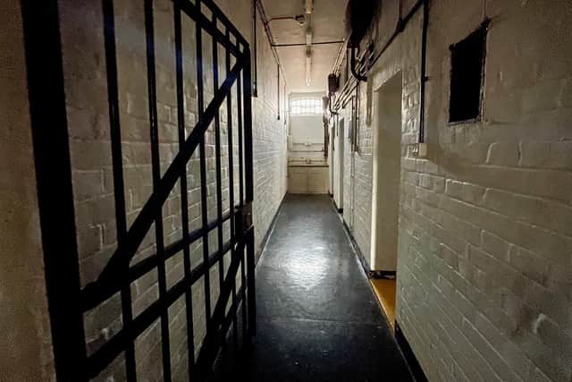 The cells inside the former police station (Corbens)