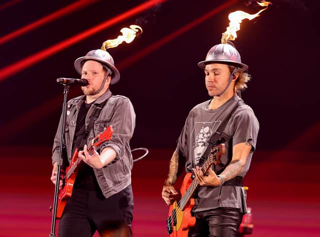 Fall Out Boy performing. Picture: Matt Winkelmeyer/Getty Images for iHeartRadio 