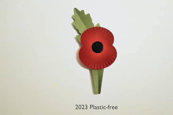 The 2023 plastic-free Royal British Legion poppy (Royal British Legion)