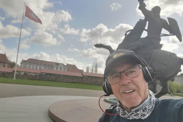 Graham even managed to do some sightseeing while he was in Lithuania. Credit: Graham Browne