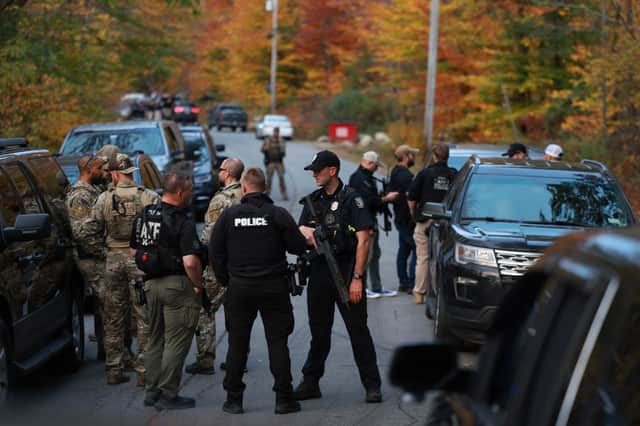 A major police search is underway for suspect Robert Card after a mass shooting in Maine that left at least 18 dead. (Photo: Getty Images) 
