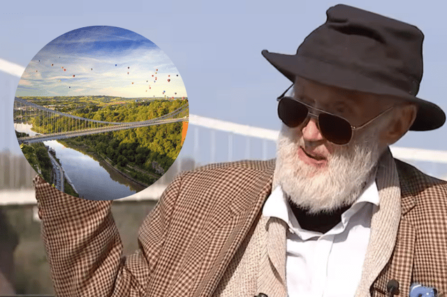 David Kirke, famous for his leap from Bristol's Clifton Suspension Bridge, has died aged 78 (Credit: ITV News/Visit Bristol)