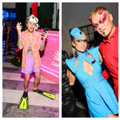 Included in the best and worst Halloween 2023 celebrity costumes so far are Justin Beiber (worst), Paris Hilton (best) and Rande Gerbe and Cindy Crawford (worst). Photos by Getty