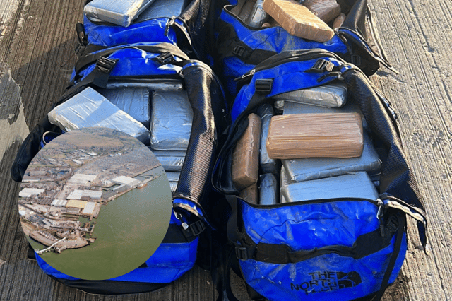 The recent drug bust saw four holdalls of cocaine seized worth an estimated £10m pounds in street value (Credit: NCA/Ports.org.uk)