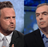 Matthew Perry and Peter Hitchens exchanged heated comments during a 2013 episode of BBC's 'Newsnight' programme (Credit: BBC)