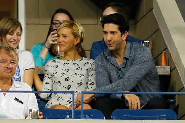 David Schwimmer and his ex-wife Zoe Buckman (Photo: Mike Stobe/Getty Images for the USTA)