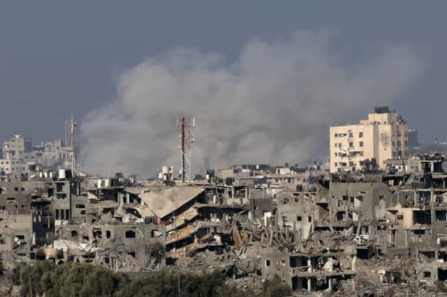 Airstrikes have continued in Gaza as doctors at a local hospital said that an Israeli evacuation order of the health facility is "impossible". (Credit: Getty Images)