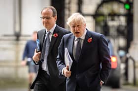 Martin Reynolds, left, Boris Johnson's former Principal Private Secretary in November 2020. Credit: Leon Neal/Getty Images