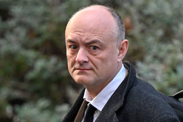 Dominic Cummings arrives to give evidence to the Covid Inquiry. Credit: Getty
