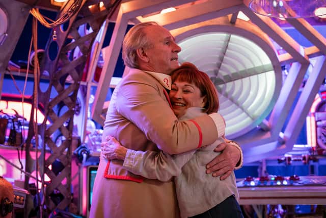 Peter Davison and Janet Fielding return as The Fifth Doctor and Tegan in Doctor Who spin-off Tales of the TARDIS
