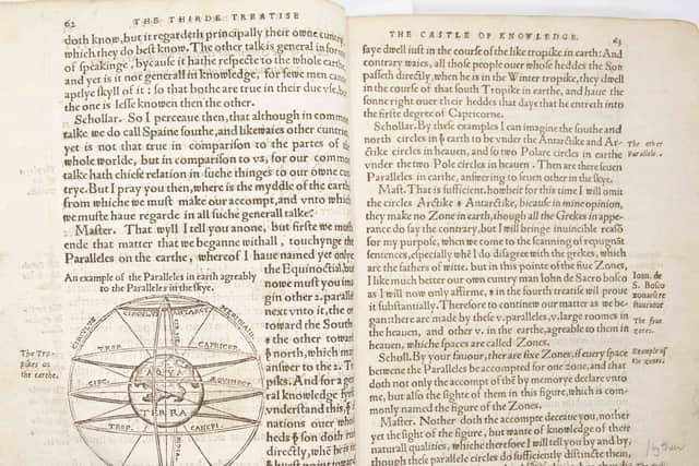The first English astronomy book - written before Galileo was even born - could sell for thousands at auction (Hansons / SWNS)