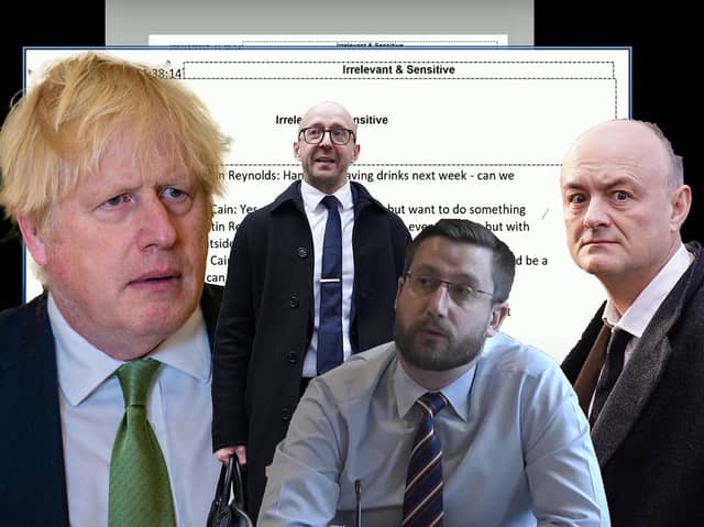 There were astonishing quotes at the Covid Inquiry from (L-R) Boris Johnson, Lee Cain, Simon Case and Dominic Cummings. Credit: PA/Getty/Kim Mogg
