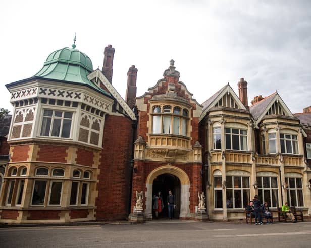 Bletchley Park Mansion stands during an annual reunion event of World War II veterans (Getty)