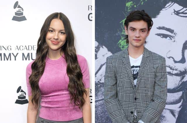 Olivia Rodrigo and Louis Partridge are reportedly dating (Getty) 