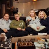 Stephen Graham will star on Celebrity Gogglebox for Stand Up 2 Cancer, with wife Hannah Walters and children Grace and Alfie