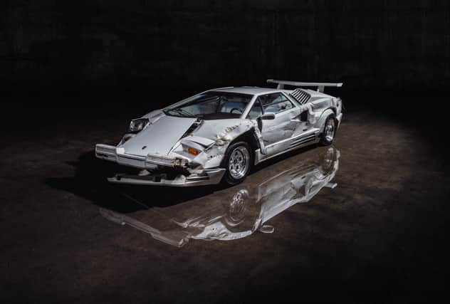 The battered Lamborghini featured in The Wolf of Wall Street (Bonhams|Cars/ SWNS)