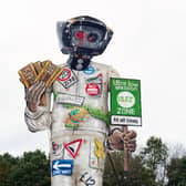The effigy of London Mayor Sadiq Khan at Edenbridge in Kent  