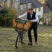 Carl Barlow returned to the Dorset hill where the famous Hovis advert he starred in was filmed 50 years ago (Hovis)