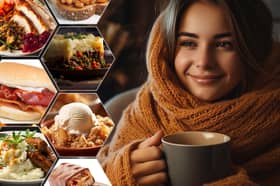 The 19 comfort foods and drinks people enjoy the most during the winter have been revealed in a new study, with a bar of chocolate, cup of tea and bacon sarnie topping the list. Composite image by NationalWorld/Mark Hall.