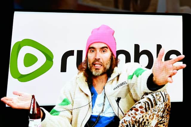 Russell Brand has made up to £350,000 on Rumble since allegations of rape and sexual assault were made against him