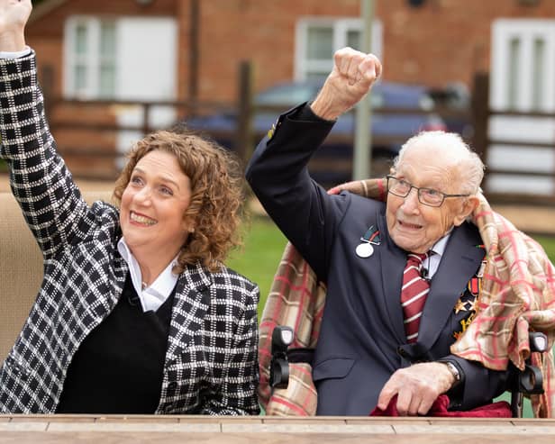 The family of the late Captain Sir Tom Moore have had their appeal against the demolition of a controversial spa building on their grounds of their home refused by the Planning Inspectorate. (Credit: Getty Images)