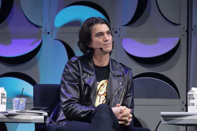 Adam Neumann appears on stage as WeWork presents Creator Awards Global Finals at the Theater At Madison Square Garden on January 17, 2018 in New York City.  (Photo by Cindy Ord/Getty Images for WeWork)