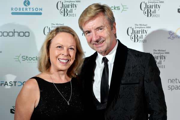 Jayne Torvill and Christopher Dean attend The Michael Josephson MBE Charity Ball 2021 at  on October 09, 2021 in Manchester, England. (Photo by Anthony Devlin/Getty Images)