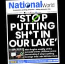 Campaigner Matt Staniek is holding a weekly protest demanding United Utilities stops spilling sewage into Lake Windermere (Credit: Matt Staniek)
