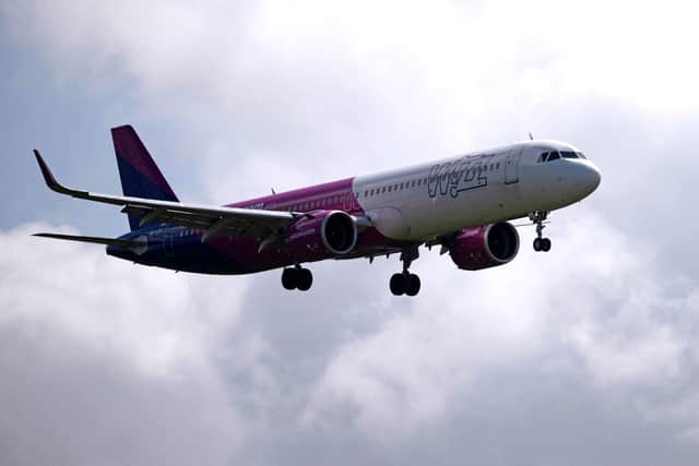 Wizz Air has narrowed its profit forecast - and expects to ground 45 aircraft next year due to "difficult operating conditions". (Photo: AFP via Getty Images)