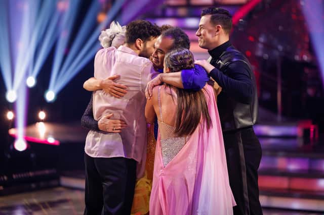 It was the end of the Strictly Come Dancing journey for Channel 4 journalist and news anchor Krishnan Guru-Murthy. (Credit: BBC/Guy Levy)