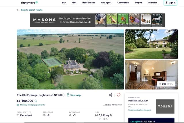 The Old Vicarage, Legbourne (Rightmove)
