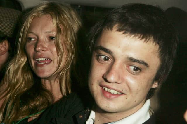 Doherty and Kate Moss seen at the first day of the Glastonbury Music Festival 2005 (Photo: MJ Kim/Getty Images)