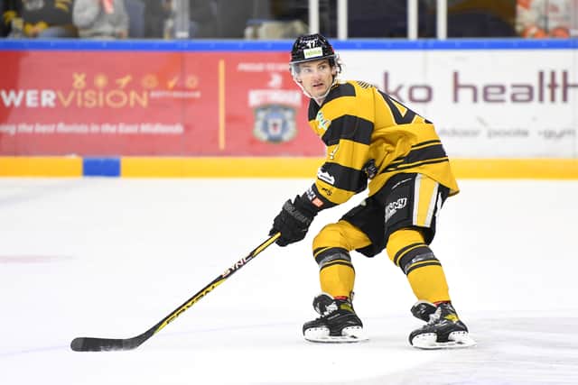 Nottingham Panthers ice hockey player Adam Johnson who died following a 'freak accidentâ' during a match against Sheffield Steelers, on Oct 28.  Panthers Images / SWNS