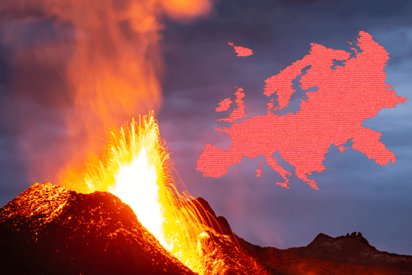 Is Iceland the volcanic capital of Europe, as the Reykjanes Peninsula continues to be rocked by volcanic activity? (Credit: Canva)