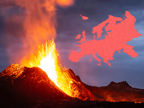 Is Iceland the volcanic capital of Europe, as the Reykjanes Peninsula continues to be rocked by volcanic activity? (Credit: Canva)