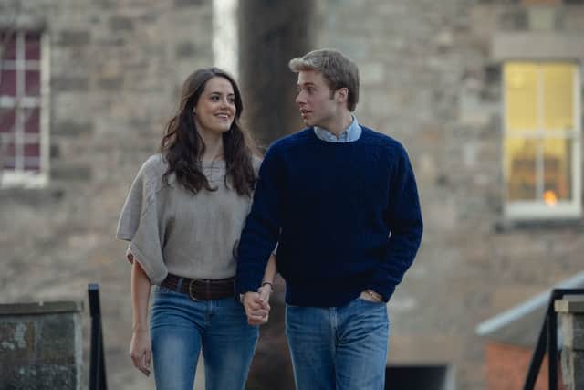 Kate Middleton and Prince William meet as University of St Andrews in The Crown season 6