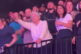 50 Cent's coolest fan 'Moma Jane' at his Resorts World Arena Birmingham concert