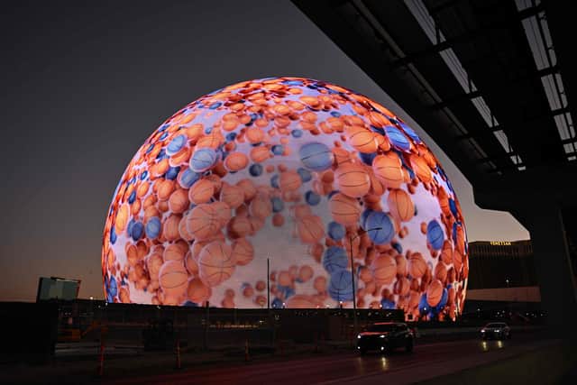 The MSG (Madison Square Garden) Sphere in Las Vegas