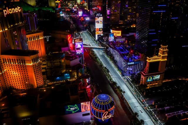 The Las Vegas grand prix's first practice session had to be abandoned Picture: Getty Images