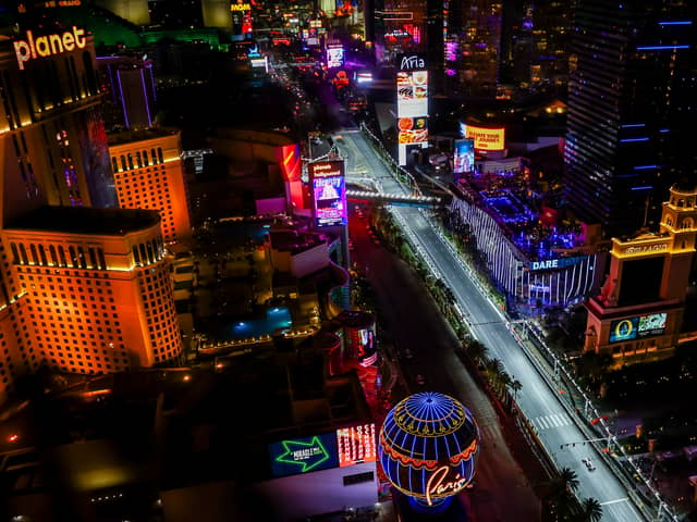 The Las Vegas grand prix's first practice session had to be abandoned Picture: Getty Images