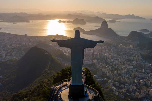An aerial view of the statue of Christ the Redeemer (Photo: Buda Mendes/Getty Images)