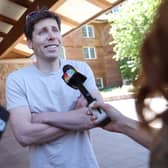 Sam Altman speaks to the media in July 2023 (Photo: Kevin Dietsch/Getty Images)