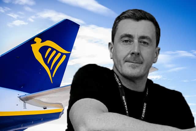 Michael Corcoran, the man who has been behind Ryanair's funny posts on TikTok and X, has recently resigned (Credit: NationalWorld/Kim Mogg/Getty Images/Linkedin)