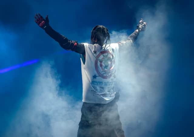 Travis Scott is joined by a support act for Circus Maximus shows. Picture: Leon Bennett/Getty Images for Live Nation